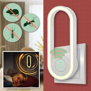 Ultrazvučni uređaj protiv komaraca sa pretvaranjem frekvencije sa LED svetlom za spavanje | ANTIMOSI