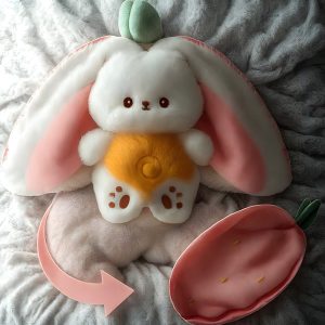 Dečija igračka zeka koja spava i diše | STRAWBBIT