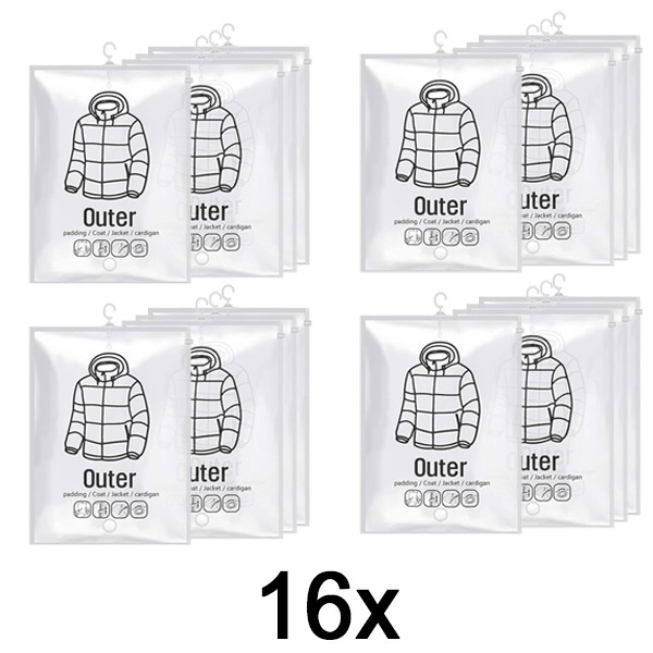 4x Vrećice za vakuumsko čuvanje za kačenje (4 kom.) | VACUHANG