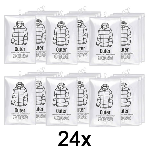 6x Vrećice za vakuumsko čuvanje za kačenje (4 kom.) | VACUHANG