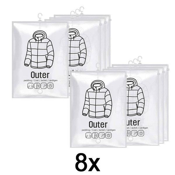 2x Vrećice za vakuumsko čuvanje za kačenje (4 kom.) | VACUHANG