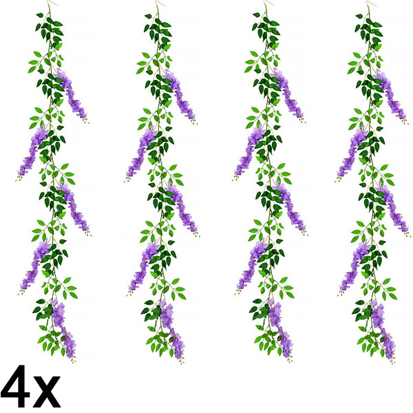 4x Visokokvalitetni svileni cvetovi| WISBLOOM