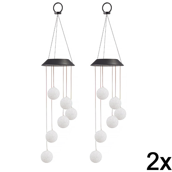 2x Solarna LED viseća lampa | AURAWIND