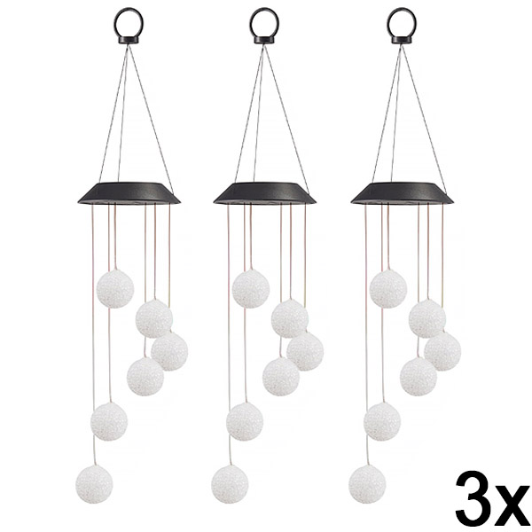 3x Solarna LED viseća lampa | AURAWIND